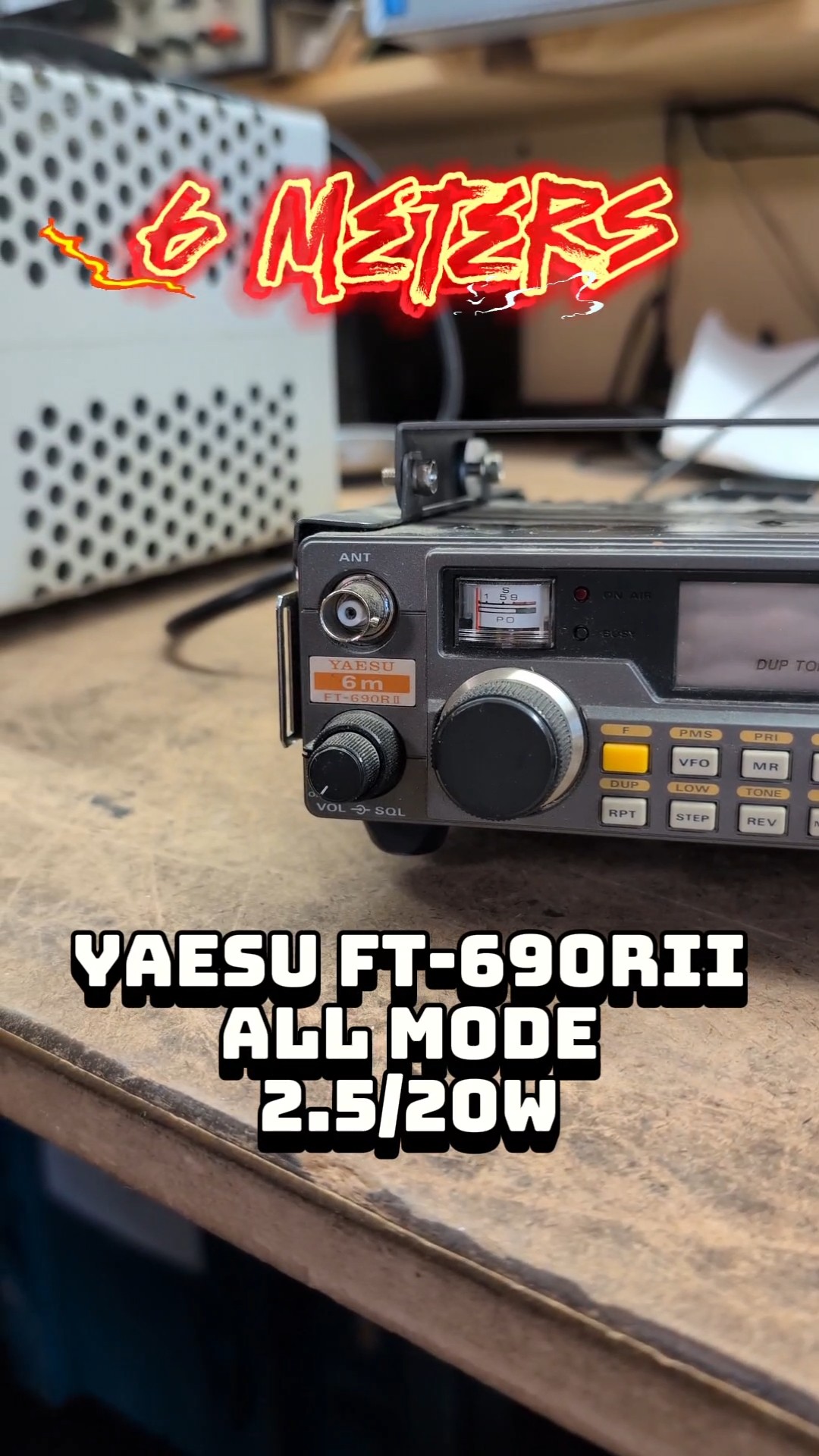 Ben, KE8BRB, and the Yaesu FT-690R 6m all mode with optional FL