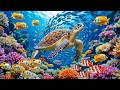 Healing Piano Music For Inner Peace Peaceful Ocean Coral Reef For Stress Relief Sleep