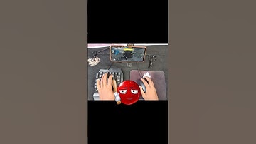 pc❌ mini mobile setup ✅ #freefire #gaming keyboard⌨️🖱️📲mouse end k2er #gameplay #trending #shorts