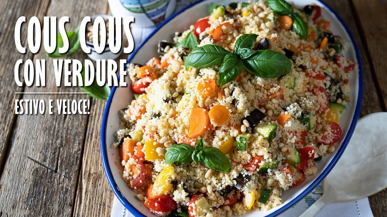 Cous cous con verdure vegetariano (Ricetta estiva semplice e veloce!)