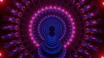 Rotating Neon Light Round Space VJ Loops #abstract #neon #vjloops #disco #dj #club #rotation