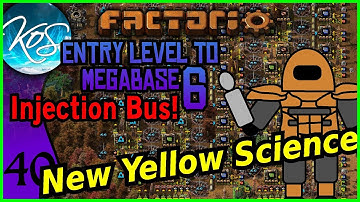 Factorio - Entry Level to Megabase 6: Injection Bus 40 - BEACONING YELLOW SCIENCE