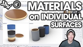 How to Apply Materials to INDIVIDUAL SURFACES in Rhino 3D! screenshot 3
