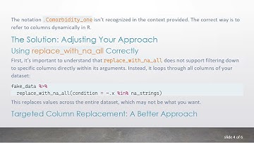 Solving the replace_with_na_all Error in Your tibble with tidyverse