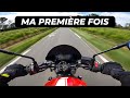 Je conduis une moto pour la premiere fois