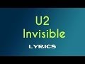 U2 Invisible RED Edit Version Lyrics mp3