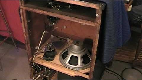 Sound Check For An Atlas PD 5VH Installed In A Leslie Speaker - Video Camera Version