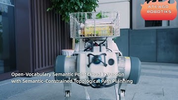 ATEAGO ROBOTIKS Quadruped Robot Embodied AI Rescue Robot Dog Patrol Robot ATX30 Campus Assistant