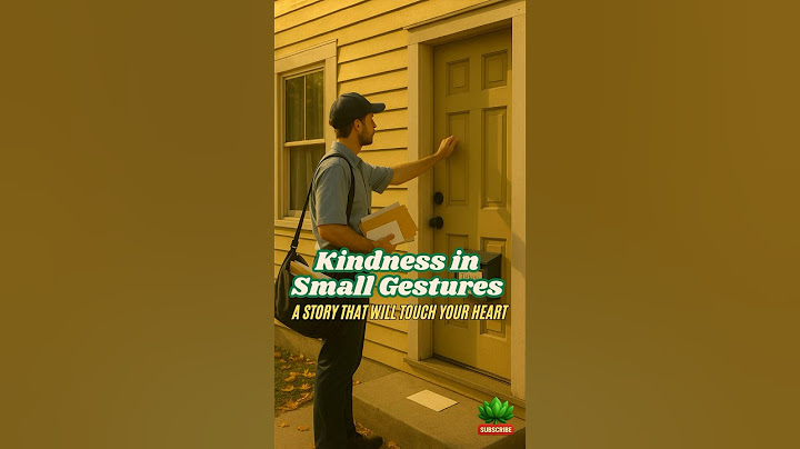Kindness in Small Gestures A Story That Will Touch Your Heart