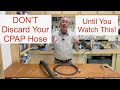 How to repurpose a cpap hose as a vaccum extension