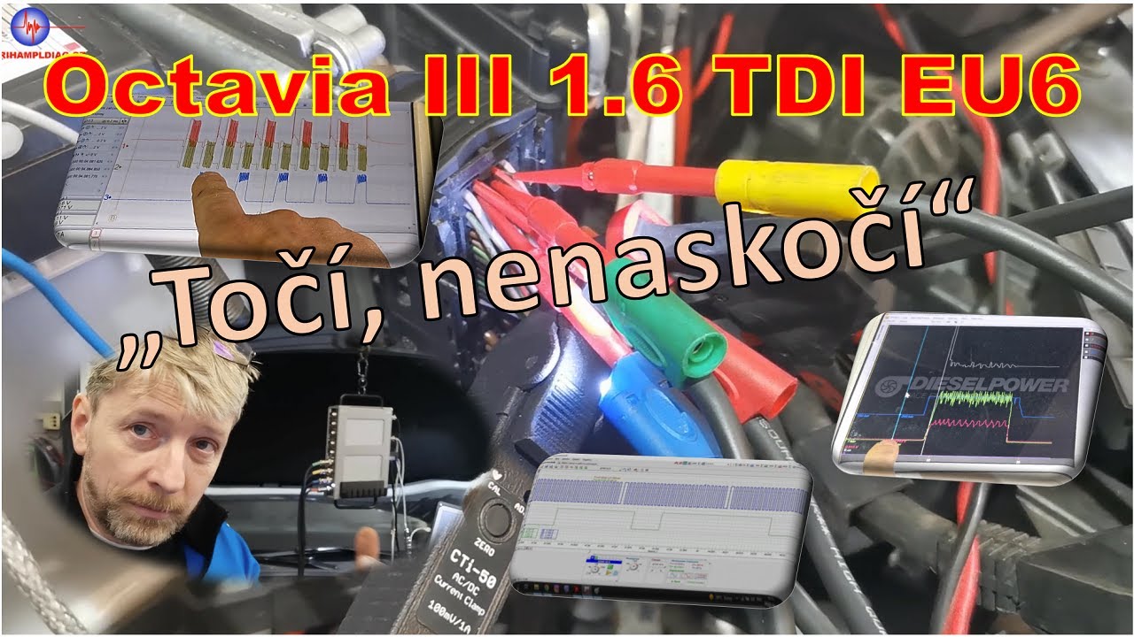 Diagnostický případ 048 1.díl - Škoda Octavia III 1.6 TDI 85kW 2019 - točí, nenaskočí.