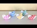 折り紙 １枚の小鳥の折り方 Origami bird with one sheet of paper tutorial（niceno1）