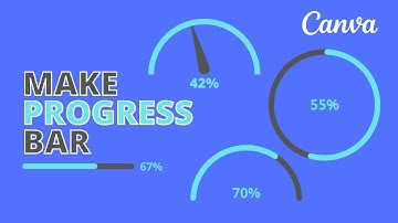 Create an awesome progress bar in minutes with Canva Pro!