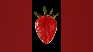 So simple yet so difficult. Creating a strawberry 3d model in Maya #maya3d #textures