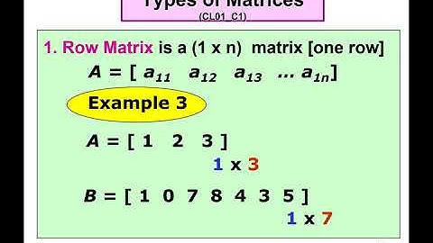 4.1 Matrices