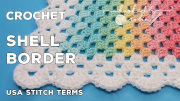 Crochet Border for Granny Blankets | Shell Scalloped Edge (Easy!)