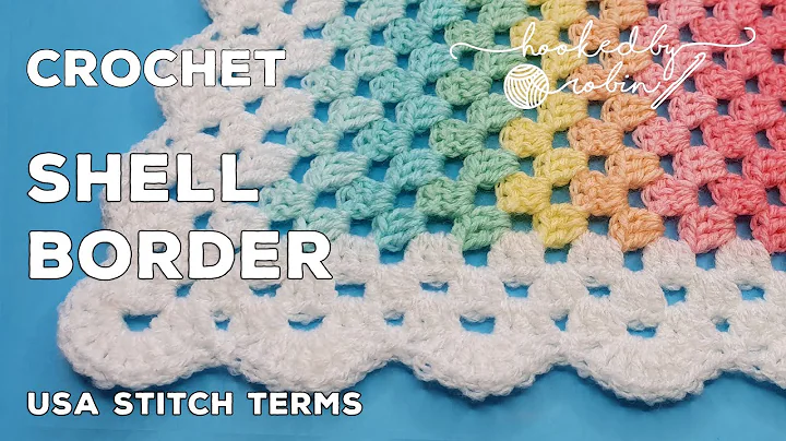 Crochet Border for Granny Blankets | Shell Scalloped Edge (Easy!)