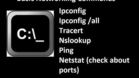 Network Basic Commands | Ipconfig- Ipconfig /all - Nslookup -Tracert - Ping - Netstat to check ports