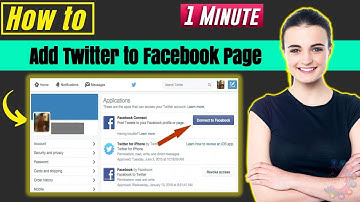 How to add twitter to facebook page 2024 | How to 1 Minute