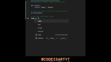 Return Multiple Values From a Function in Python | Python Examples | Python Coding Tutorial