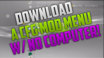 How to get a MW2 cfg mod menu without a computer (USB NEEDED)