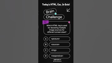 HTML Quiz Challenge  | Which Tag Declares Multiple Image Sources? 🤔 | ITGuruSolutions #html #js #css