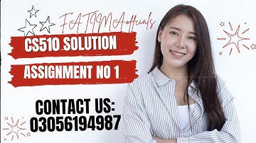 CS510: Software Requirements and Specifications Assignment No. 01 Solution  fall 2024