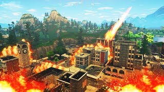New Tilted Towers Getting Destroyed By Meteor Date Confirmed Meteor Confirmed In Fortnite