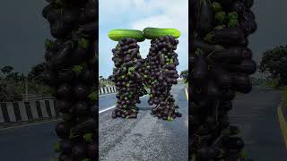Colorful vegetables meet each other. 3D Special Effects 3D Animation #shortsfeed #shortsyoutube