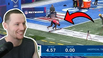 Rugby Player Reacts to WIDE RECEIVERS Running The 40 Yard Dash at The 2023 NFL Scouting Combine