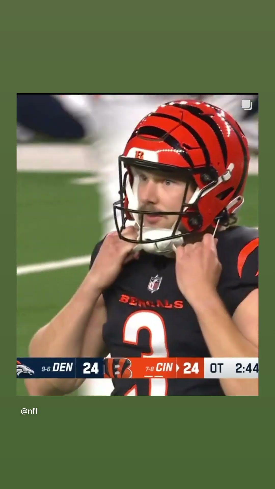 He missed it #hoodnews #bengals #broncos #fieldgoal #overtime #omg #how #wow #forthewin #wtf #howto