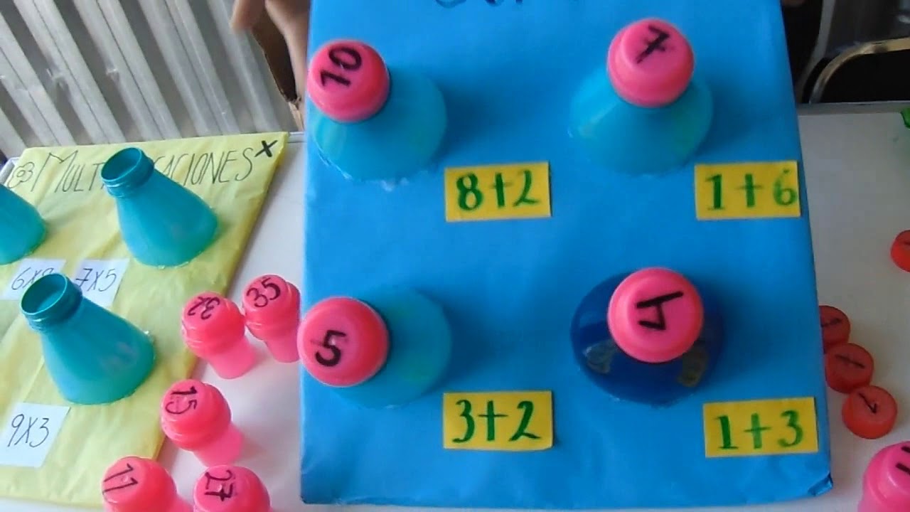 Juguetes Matematicos Con Material Reciclado Youtube
