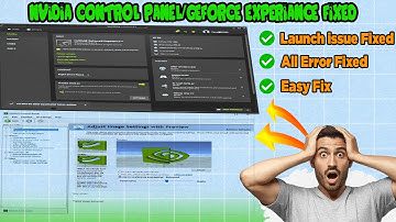 “GeForce Experience & NVIDIA Control Panel Not Opening? Full Fix”