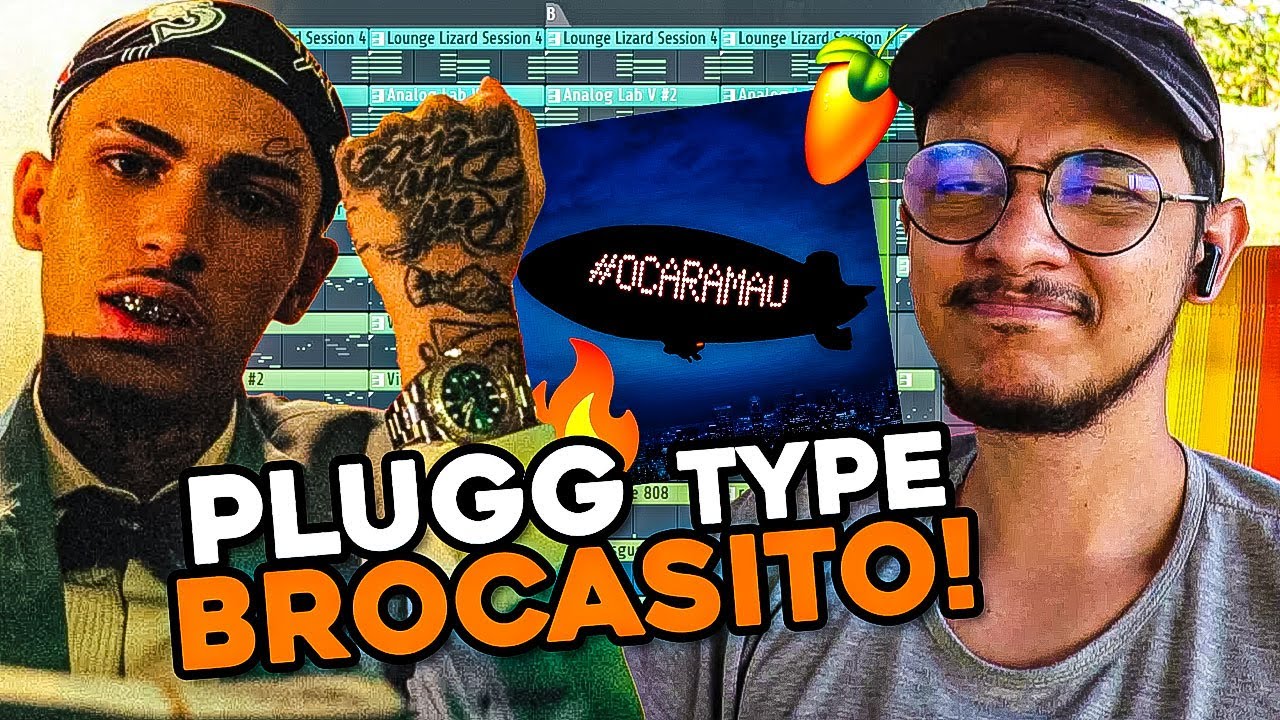 COMO FAZER BEAT ESTILO BROCASITO ⚡️ PLUGG, TRAP NO FL STUDIO #OCARAMAU