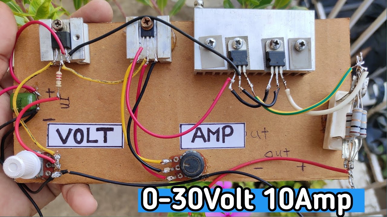 030 Volt 10 Amp variable power supply variable battery charger lab bench power supply