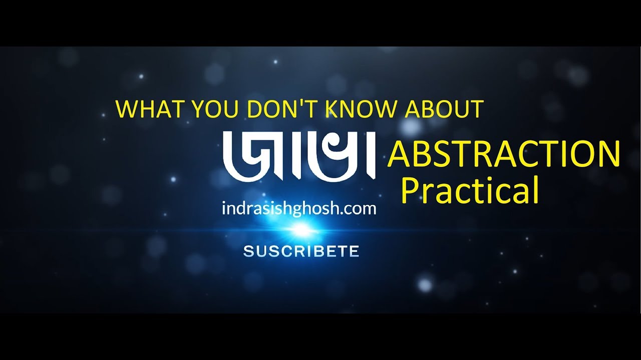 Abstraction Practical Class Java in Bangla YouTube
