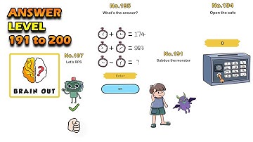 Brain Out Level 191 192 193 194 195 196 197 198 199 200