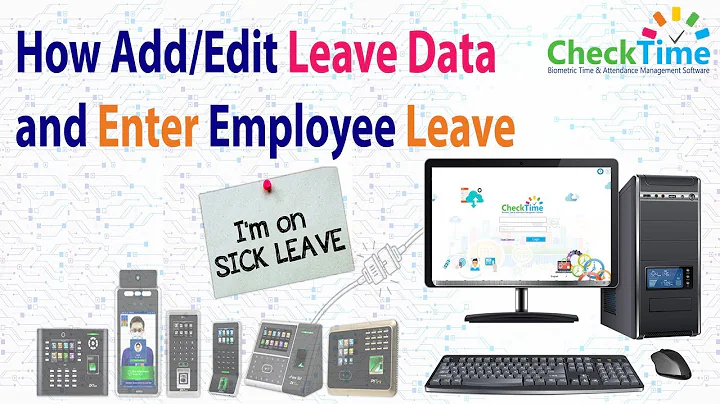How to enter leave info details in check time Biometric time attendance Software #checktime