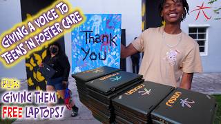 VOICES of FOSTER YOUTH Learn What Being in Foster Care is Like Plus: We Gave Them FREE Laptops