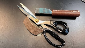 [가죽공예/스킬,테크닉] 가위쓰면 안 좋다고 말해놓고, 가위를 재단할 때 쓰는 이유