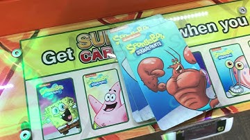 Big Foot Arcade - Day 2 - trying to finish the Spongebob coinpusher card set