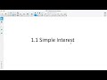 Foundations of Mathematics 12: 1.1 Simple Interest
