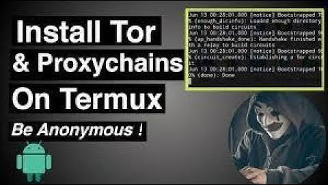 Proxychains or Tor in termux | Anonymous | Prabh hacker