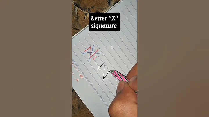 How to sign the letter Z? #signature #shorts #youtubeshorts