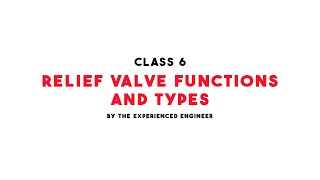 Pressure Relief valve  | used in hydraulic system