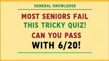 YOUR BRAIN IS VERY SHARP IF YOU CAN GET 3 OUT OF 20! |E for English| Extreme General Knowledge Quiz