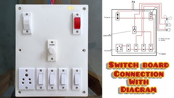 How to Give Connection of Electric Board: 4 Switch 1 Socket 1 Regulator Connection