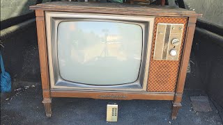 1968 RCA CTC38 Color Console Television Remote Control Set Resurrection And Remote Analysis