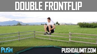 Double Frontflip on a Trampoline (Slow Motion) - PUSH