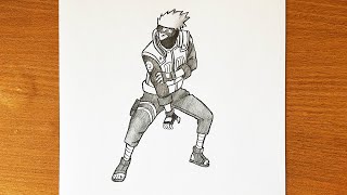 How to draw Kakashi full body || Kakashi Hatake drawing full body step by step